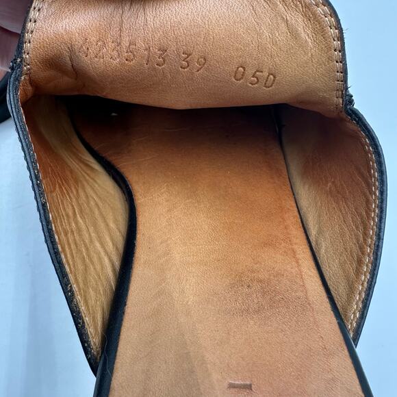 GUCCI Princetown Horsebit Black Leather Mules Loafers Slip On EU 39 US 9 - Picture 11 of 12